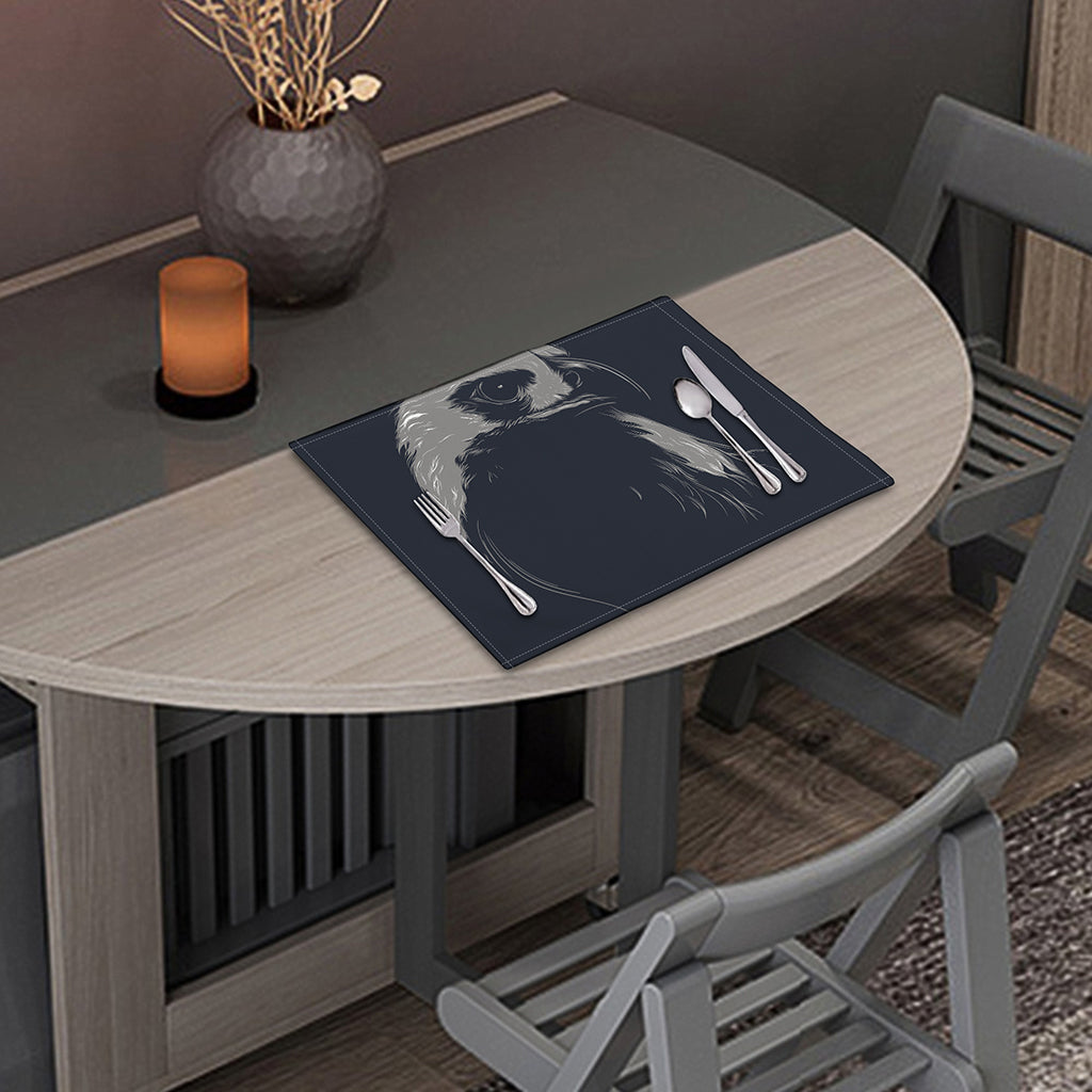 Monochrome Eagle Print Placemat