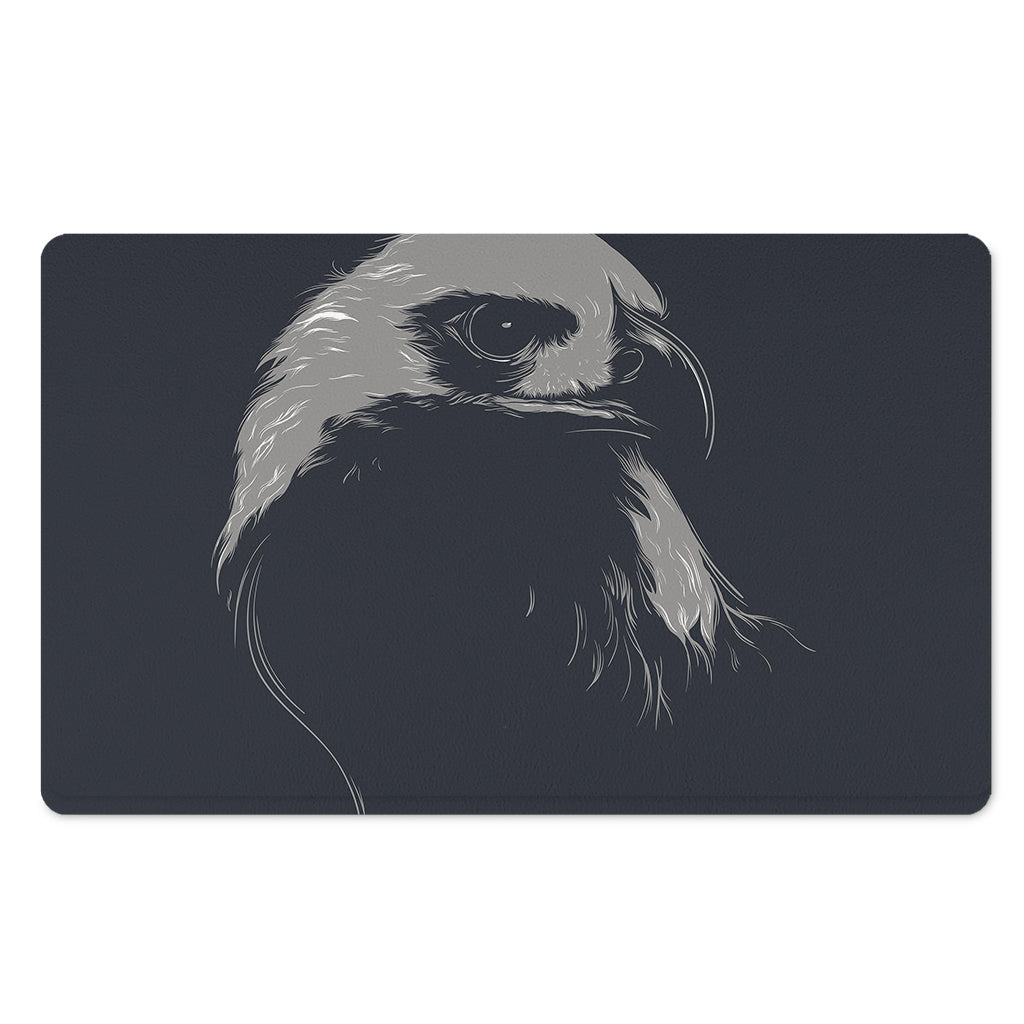 Monochrome Eagle Print Polyester Doormat