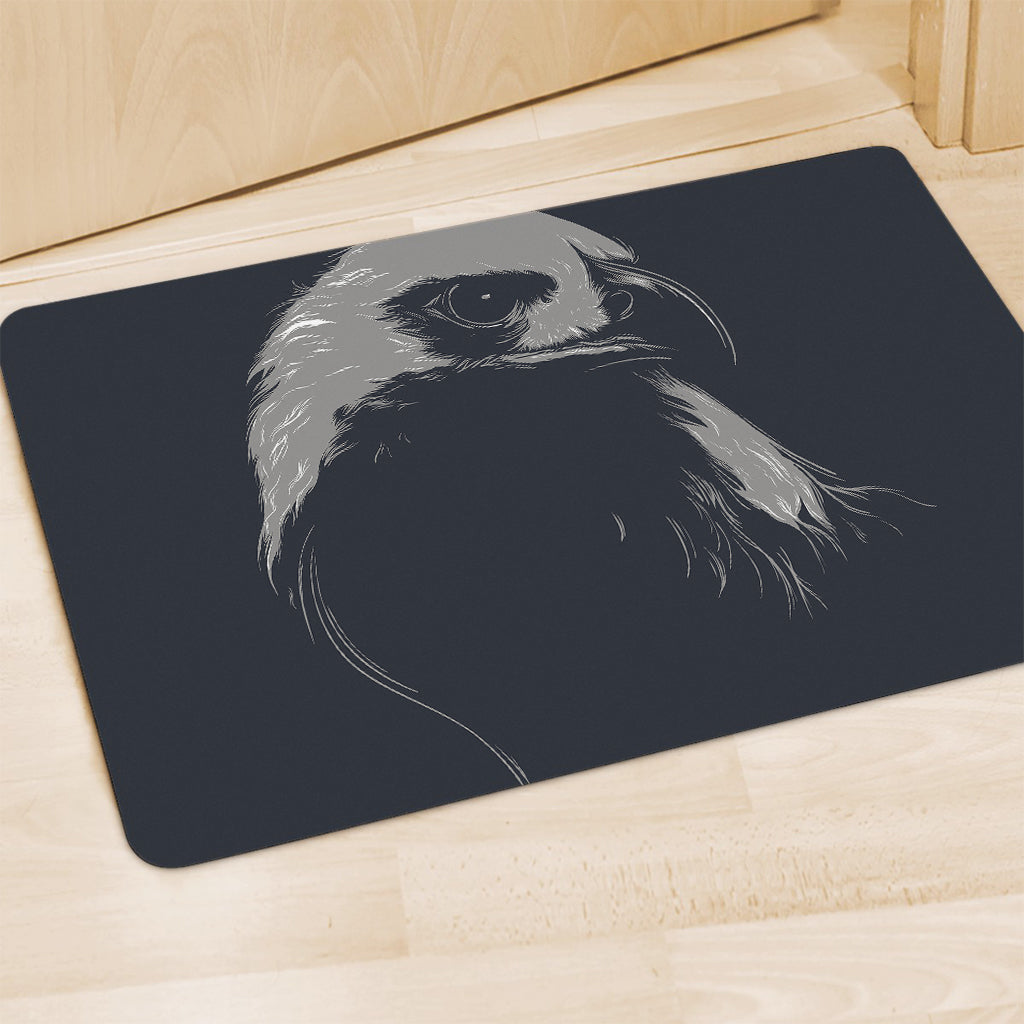 Monochrome Eagle Print Polyester Doormat