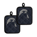 Monochrome Eagle Print Pot Holders