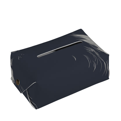 Monochrome Eagle Print Rectangle Tissue Box Cover