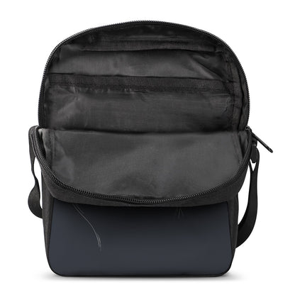 Monochrome Eagle Print Rectangular Crossbody Bag