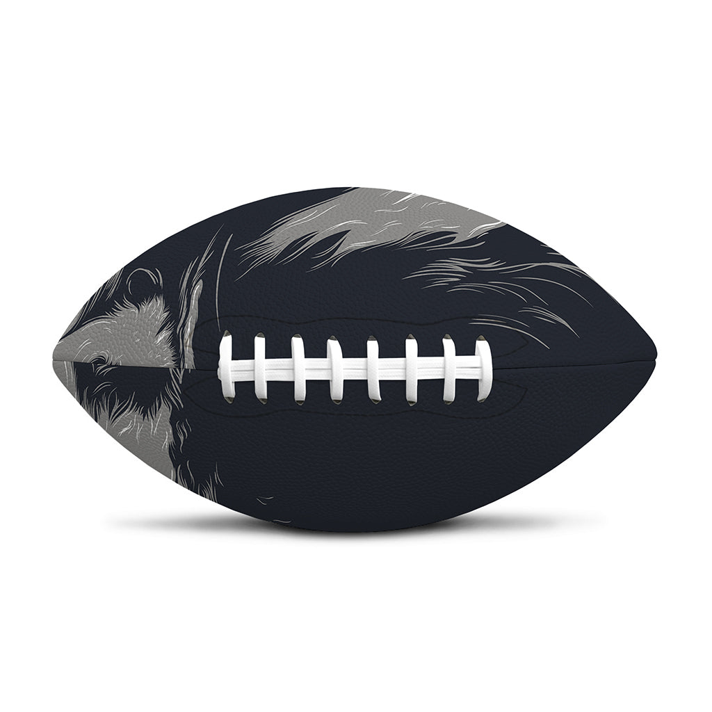 Monochrome Eagle Print Rugby Ball