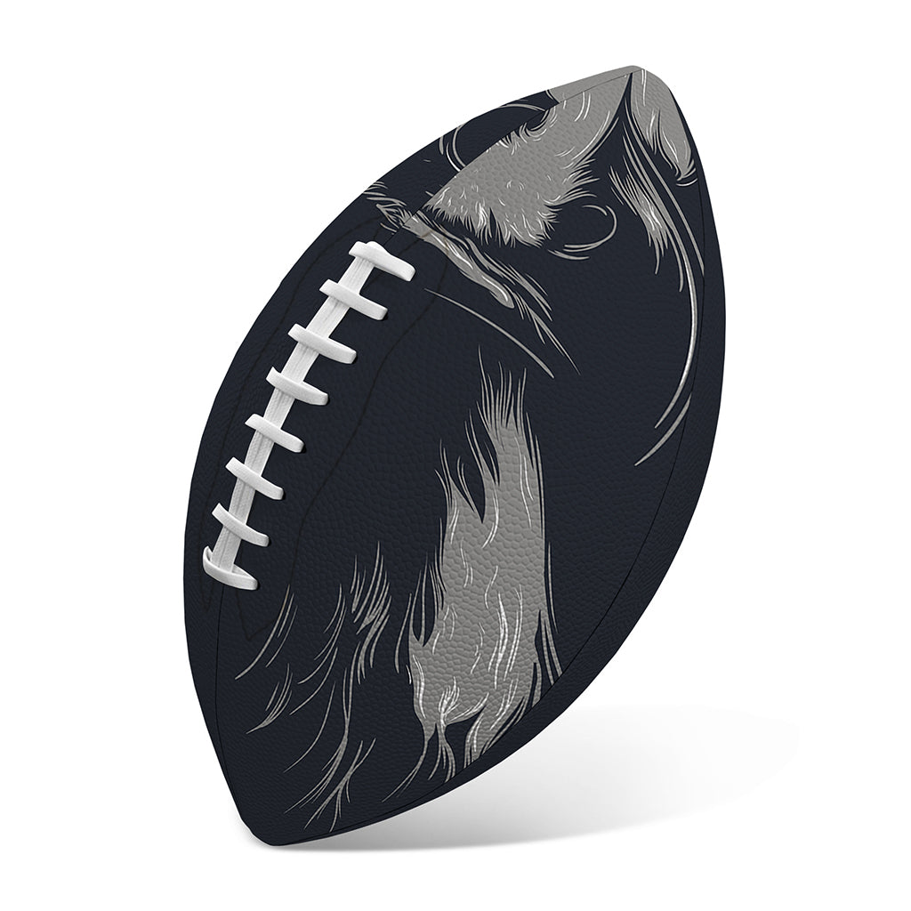 Monochrome Eagle Print Rugby Ball