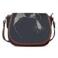 Monochrome Eagle Print Saddle Bag