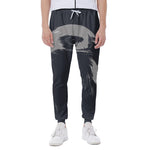 Monochrome Eagle Print Scuba Joggers