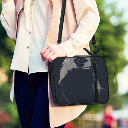 Monochrome Eagle Print Shoulder Strap Bible Bag