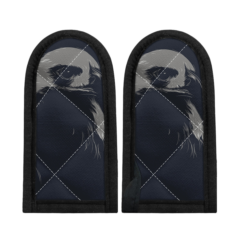Monochrome Eagle Print Skillet Handle Cover