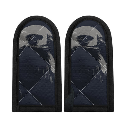 Monochrome Eagle Print Skillet Handle Cover