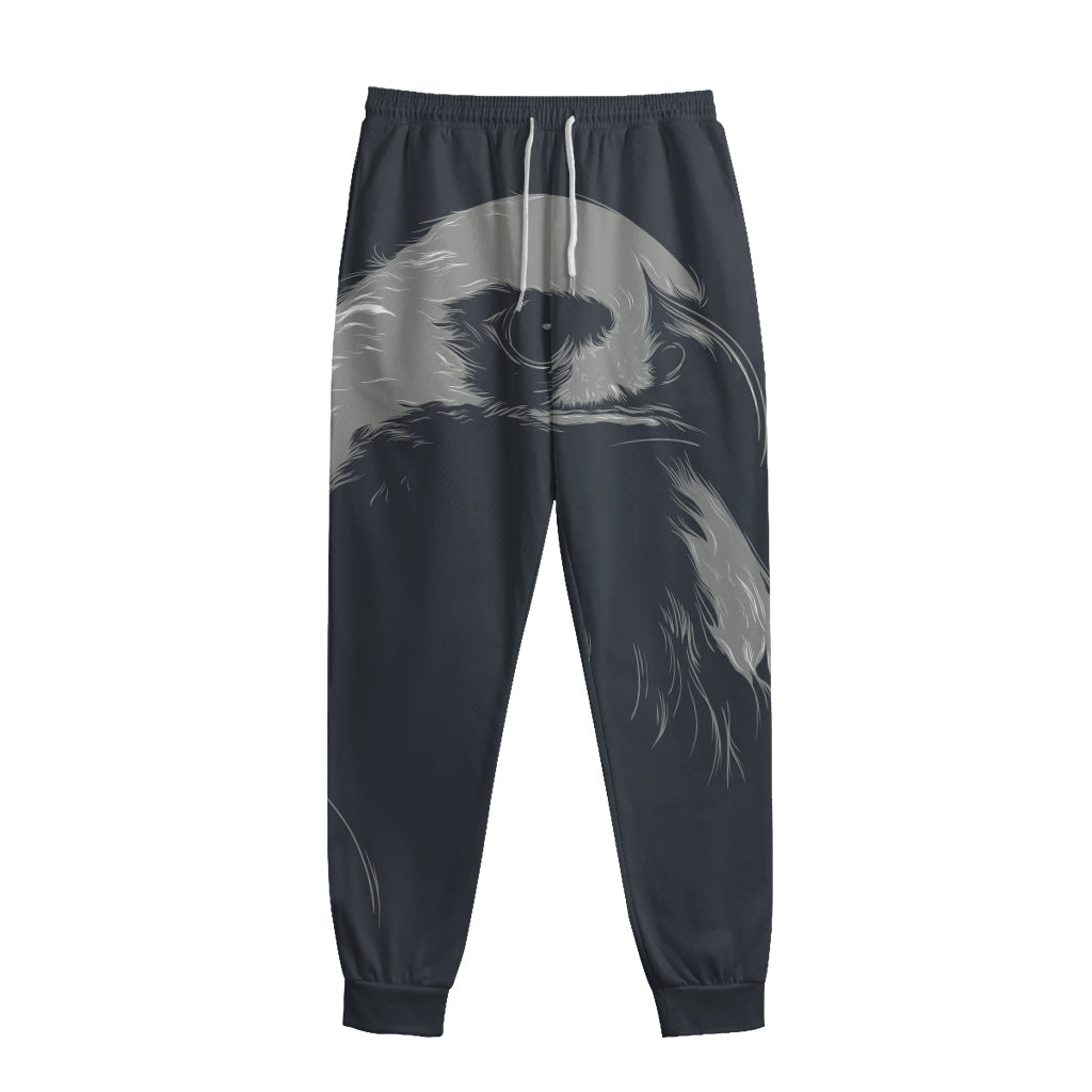 Monochrome Eagle Print Sweatpants