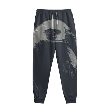 Monochrome Eagle Print Sweatpants