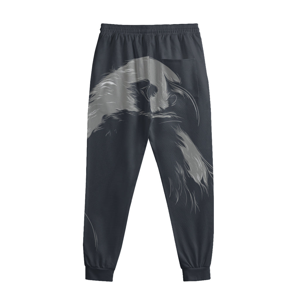 Monochrome Eagle Print Sweatpants
