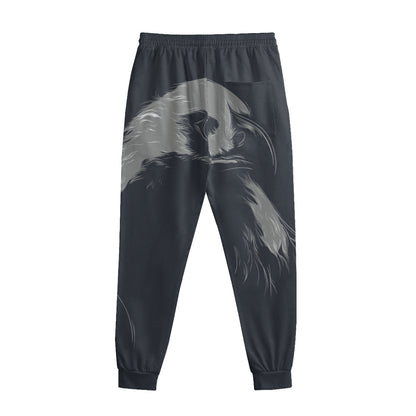Monochrome Eagle Print Sweatpants