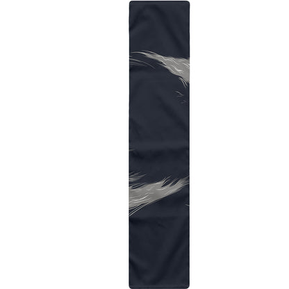 Monochrome Eagle Print Table Runner