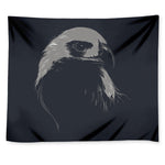 Monochrome Eagle Print Tapestry