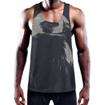 Monochrome Eagle Print Training Tank Top