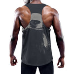 Monochrome Eagle Print Training Tank Top