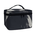 Monochrome Eagle Print Travel Makeup Bag