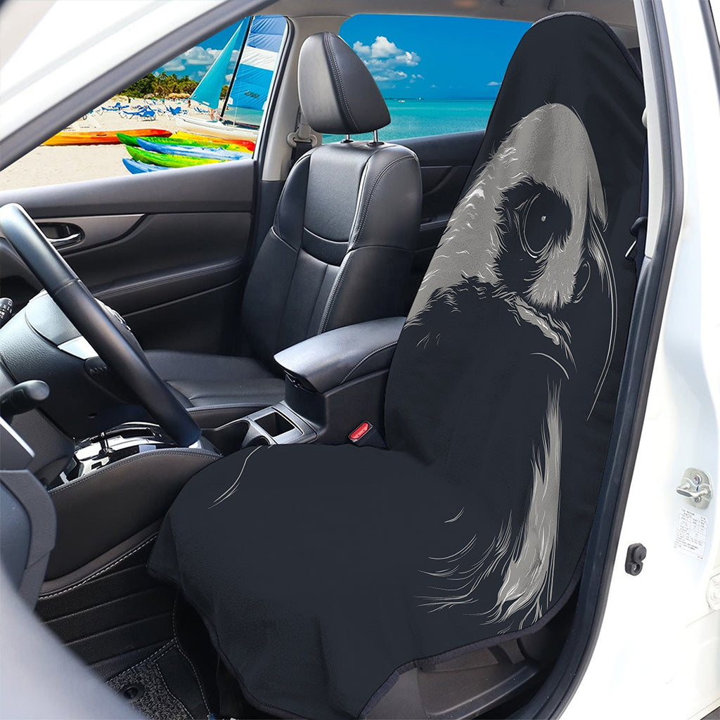 Monochrome Eagle Print Waterproof Car Seat Cover