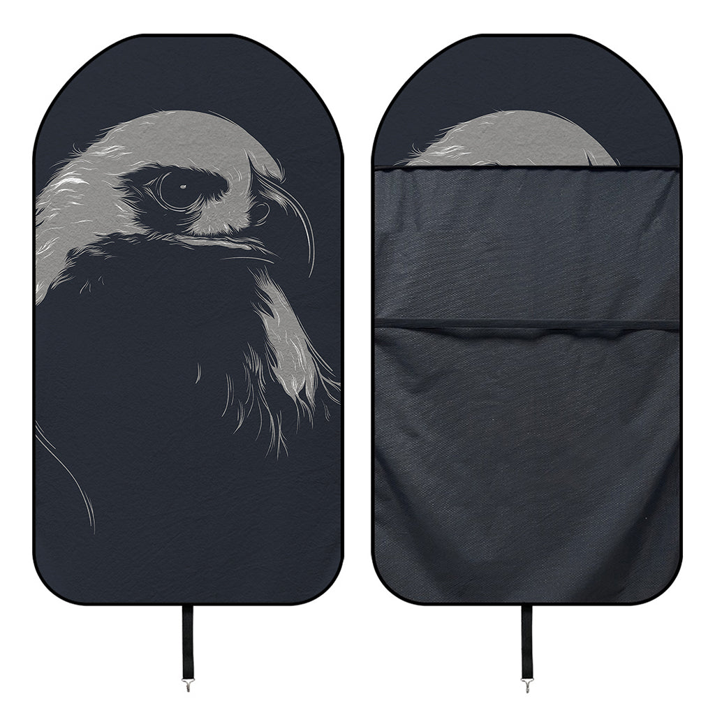 Monochrome Eagle Print Waterproof Car Seat Cover