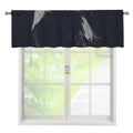 Monochrome Eagle Print Window Valance