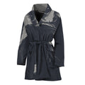 Monochrome Eagle Print Women's Bathrobe