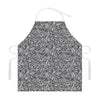 Monochrome Graffiti Hippie Pattern Print Adjustable Apron