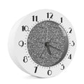 Monochrome Graffiti Hippie Pattern Print Alarm Clock