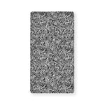 Monochrome Graffiti Hippie Pattern Print Baby Crib Sheet