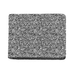 Monochrome Graffiti Hippie Pattern Print Bifold Wallet