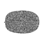 Monochrome Graffiti Hippie Pattern Print Car Side Mirror Covers