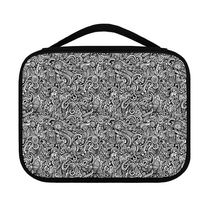 Monochrome Graffiti Hippie Pattern Print Classic Bible Case