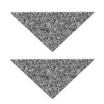Monochrome Graffiti Hippie Pattern Print Dog Bandana