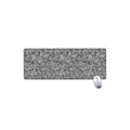 Monochrome Graffiti Hippie Pattern Print Extended Mouse Pad