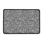 Monochrome Graffiti Hippie Pattern Print Kitchen Mat