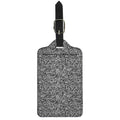 Monochrome Graffiti Hippie Pattern Print Luggage Tag
