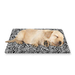 Monochrome Graffiti Hippie Pattern Print Pet Cooling Mat Cover