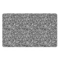 Monochrome Graffiti Hippie Pattern Print Polyester Doormat
