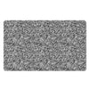 Monochrome Graffiti Hippie Pattern Print Polyester Doormat