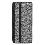 Monochrome Graffiti Hippie Pattern Print Refrigerator Handle Covers
