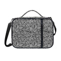 Monochrome Graffiti Hippie Pattern Print Shoulder Strap Bible Bag