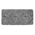 Monochrome Graffiti Hippie Pattern Print Towel