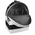 Monochrome Grunge American Flag Print Backpack