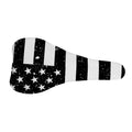 Monochrome Grunge American Flag Print Bicycle Seat Cover