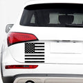 Monochrome Grunge American Flag Print Car Sticker