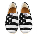 Monochrome Grunge American Flag Print Casual Shoes