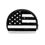 Monochrome Grunge American Flag Print Coin Purse