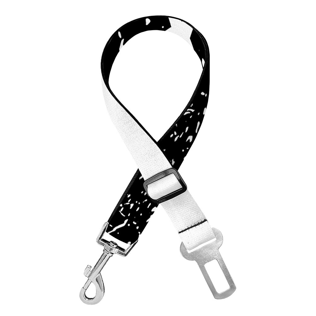 Monochrome Grunge American Flag Print Dog Seat Belt
