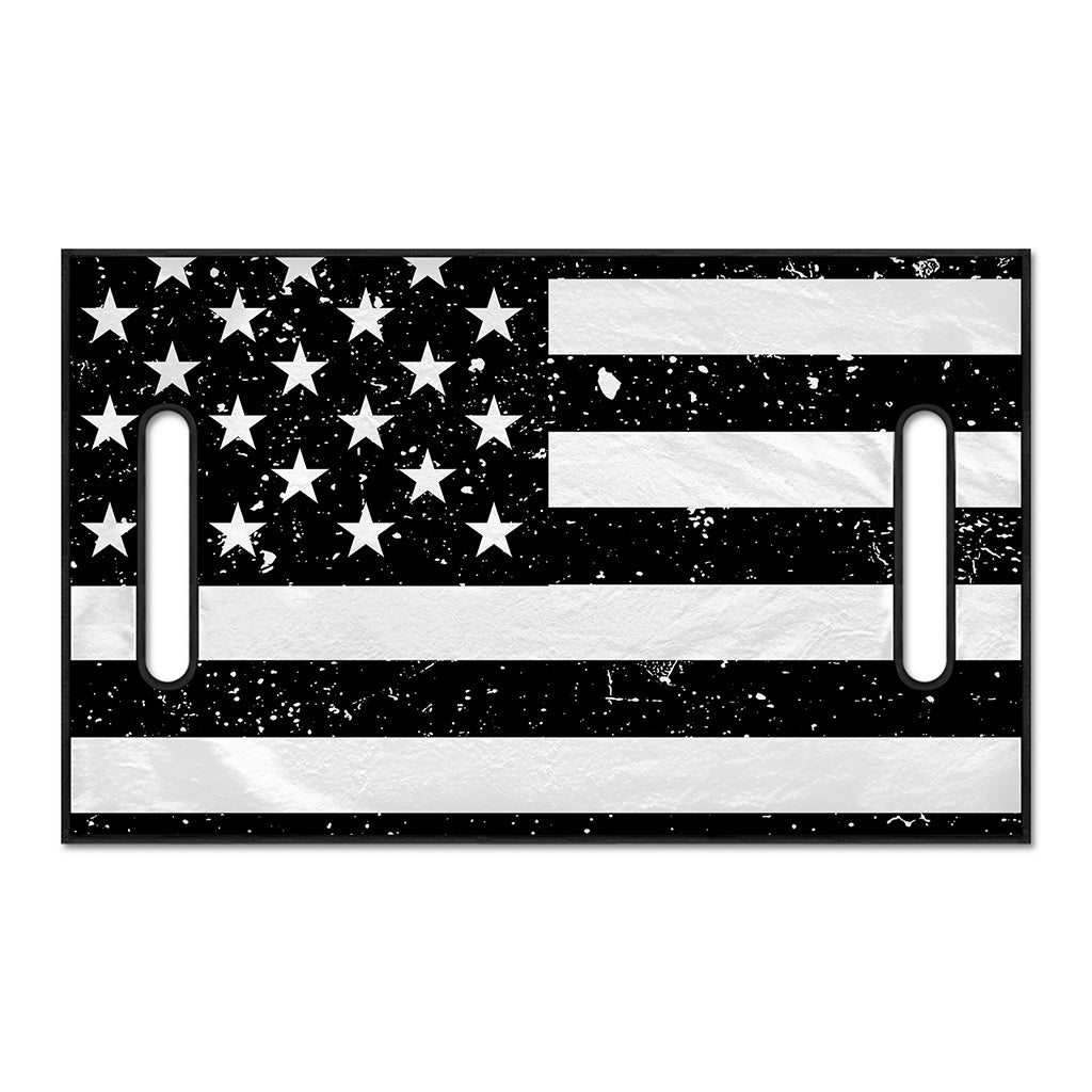 Monochrome Grunge American Flag Print Golf Cart Seat Cover