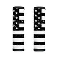 Monochrome Grunge American Flag Print Handle Covers